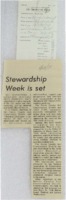 1973 - Stewardship Week is Set