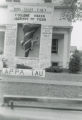 Phi Kappa Tau Homecoming lawn display, ""Cyclone makes jackass of tiger.""  1952