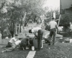 Lawn display, Delta Chi House, Homecoming, 1951