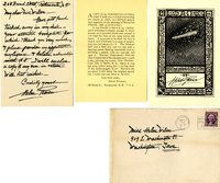 Helen Pearson letter to Helen Patricia (Patsy) Wilson exchanging bookplates. 