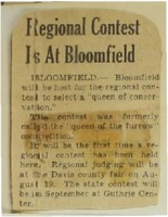 1960 - Regional Contest is at Bloomfield
