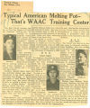 Typical American melting pot -- that's WAAC training center