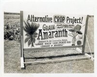 1986 Alternative Crop Project Sign