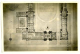 A.H. Kimball's architectural drawing of proposed first floor of State Gymnasium