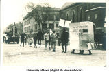 Laborers in Mecca Day parade, The University of Iowa, 1920