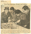 Host club entertains WAACs and soldiers