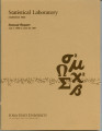 Statistical Laboratory Annual Report, July 1, 1996 to June 30, 1997