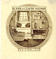 Louise and Claude Nathan Bookplate 