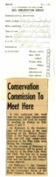 Conservation commission to meet. 