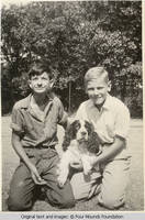 Heitzman boys with dogs
