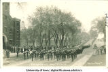 Procession into old Armory on Inauguration Day, The University of Iowa, May 12, 1917