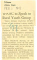 WAAC to speak to rural youth group