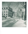 Southeast view of Macbride Hall in winter, the University of Iowa, 1940s?