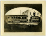 Ames &amp; College Railway in front of the Loughran Building.