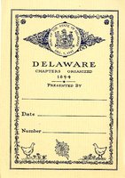 Delaware Chapters, State of Delaware Bookplate