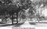 Old Capitol central walk, The University of Iowa, between 1886 and 1901