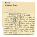 Negro WAC a Major