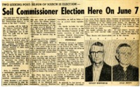 Soil commissioner election on June 7 for Hardin SCD. 