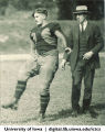 Iowa's all-American quarterback Aubrey Devine and Craven Shuttleworth, The University of Iowa, 1922