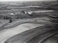 Unidentified Aerial Views of Farmland in Davis County, Iowa