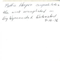 1976 Mattie Harper Speaks at Dedication