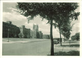 North facade of General Hospital viewed from east, the University of Iowa, 1931