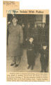 Boy salute with father