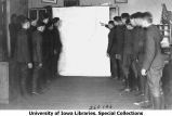 ROTC meeting using map, The University of Iowa, 1919