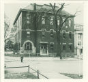 North and east exterior of the Old Dental Building after Jessup Hall was built, The University of Iowa, 1950s