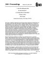 ITAA Proceedings 2001 President's Address