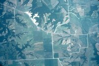 Unidentified aerial views of Des Moines County farmland