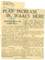 Plan increase in WAACs here