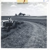 Strip cropping on Lester Moeller's farm, 1963