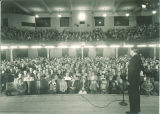 Lecture in the auditorium in Macbride Hall, the University of Iowa, 1950s