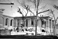 Iowa Capitol being constructed