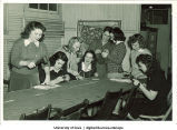 Handicraft class, The University of Iowa, 1950s