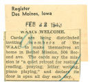 WAACs welcome