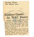 Soldiers guests at WAC dance