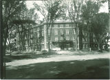 Currier Hall entrance with awning, The University of Iowa, 1915