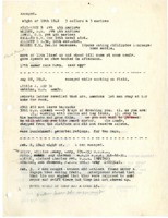 Notes as prisoner of war and after.