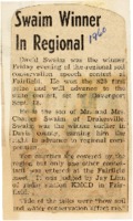 1960 - Swain winner in regional