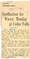 Graduation for Waves Monday at Cedar Falls