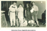 Students posed in costume, The University of Iowa, 1950s?