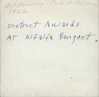 Outstanding Commissioners at the District Awards Alfalfa Banquet.