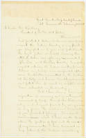69. Gen. Samuel R. Curtis to Lincoln on conditions of Indian tribes in Oklahoma, Arkansas, and Kansas