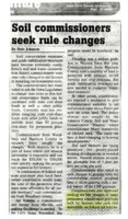 Soil Commissioners Seek Rule Changes