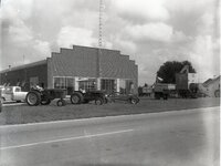 Schulz Implement Company with Farm Machinery in Front