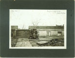 Men posed by Engineering Shed, the University of Iowa, 1901