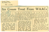 Ice cream treat from WAACs