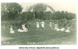 Women in costume dancing in City Park on Senior Day, The University of Iowa, May 17, 1922